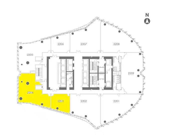 来福士广场出租-350.89m²-标准交付